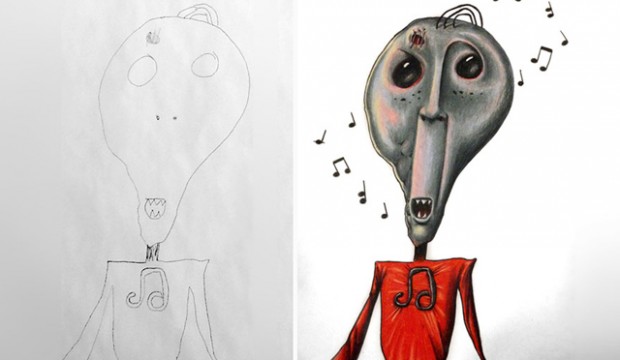 Fred Giovannitti colorise les dessins de ses enfants