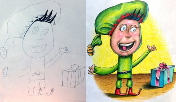 Fred Giovannitti colorise les dessins de ses enfants