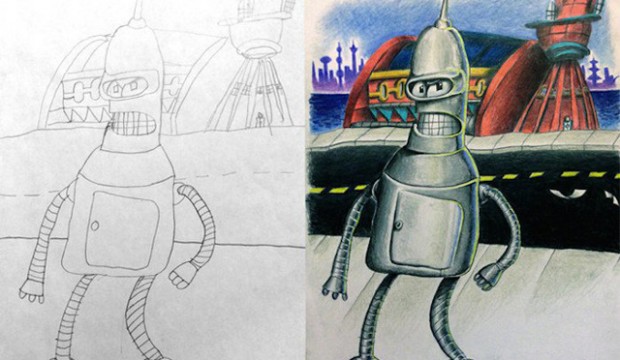 Fred Giovannitti colorise les dessins de ses enfants