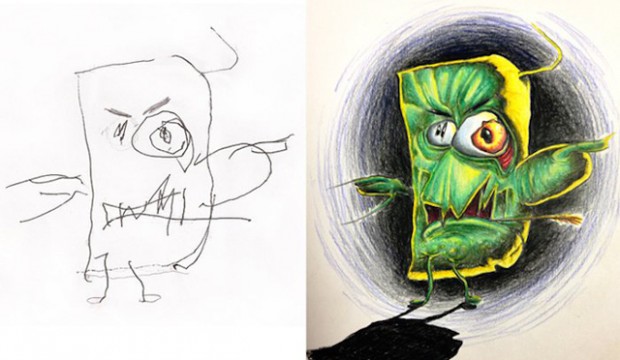 Fred Giovannitti colorise les dessins de ses enfants