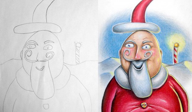 Fred Giovannitti colorise les dessins de ses enfants